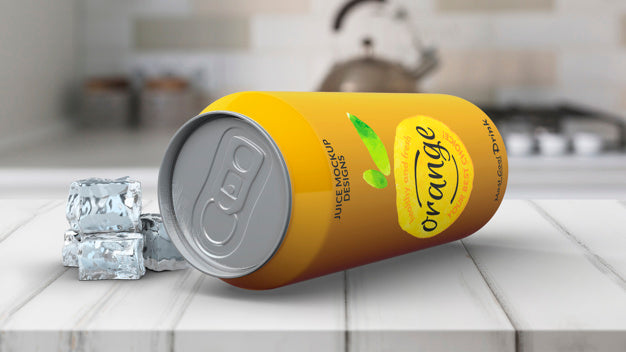 Free Soda Can Mockup Psd