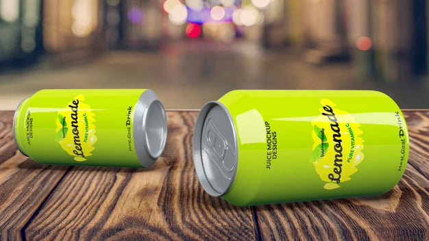 Free Soda Can Mockup Psd