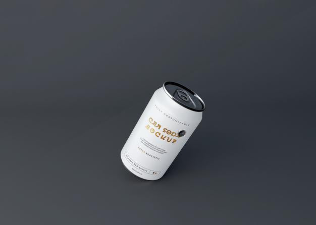 Free Soda Can Mockup Psd