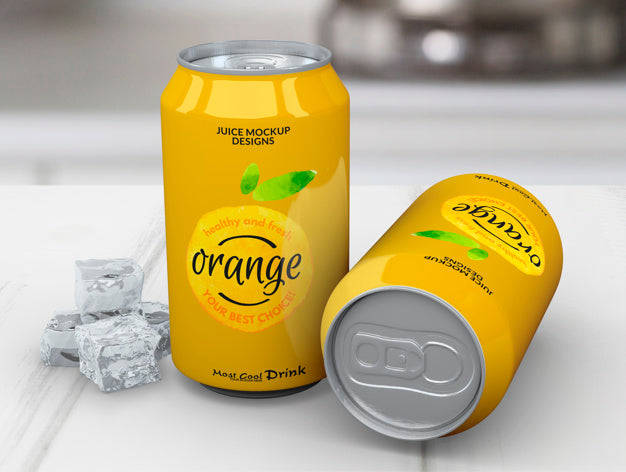 Free Soda Can Mockup Psd