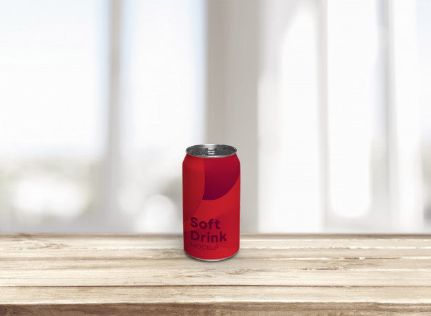 Free Soda Can Mockup Psd