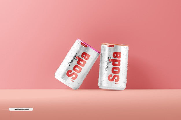 Free Soda Cans Mockup Psd