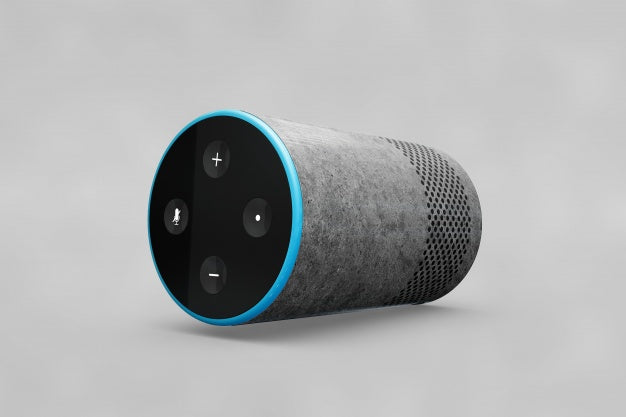 Free Speaker Mockup In Cylinder Shape Psd