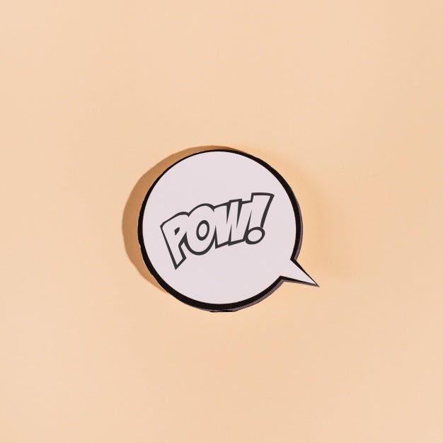 Free Speech Bubble Mockup Psd