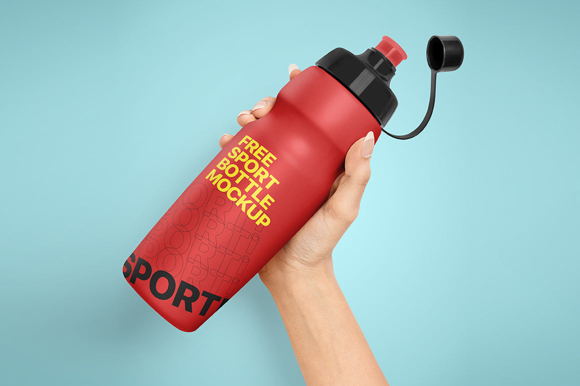 Free Sport Bottle Mockup