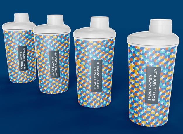 Free Sport Water Bottle Mockup Psd