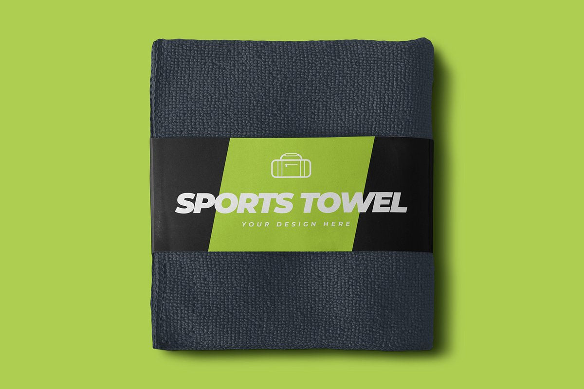 Free Sports Towel Mockup