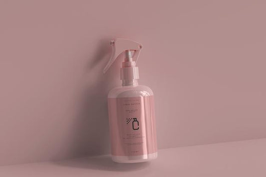 Free Spray Bottle Mockup Psd