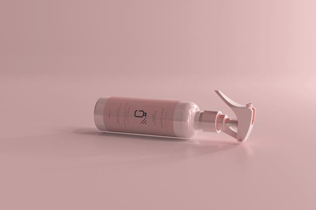 Free Spray Bottle Mockup Psd