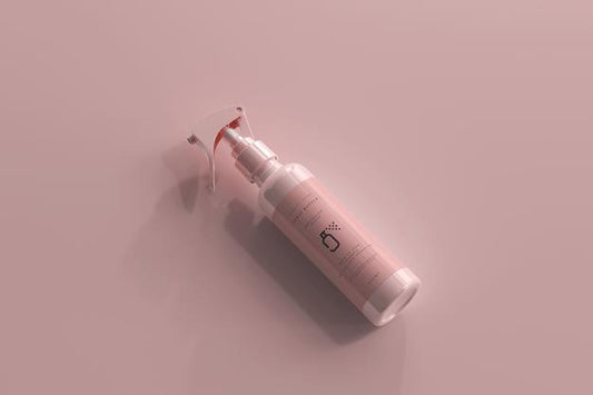 Free Spray Bottle Mockup Psd