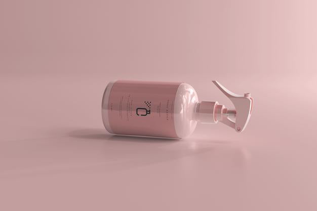 Free Spray Bottle Mockup Psd