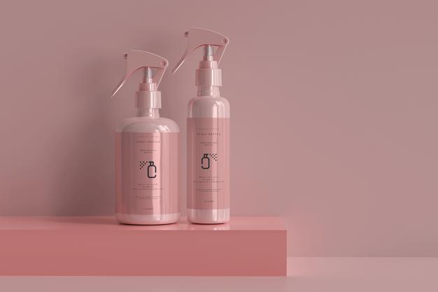 Free Spray Bottle Mockup Psd