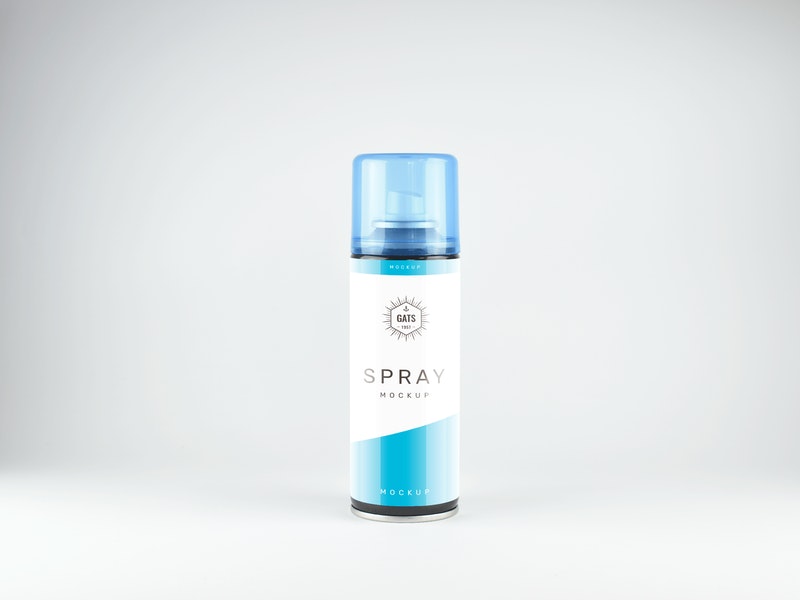 Free Spray Bottle Mockup