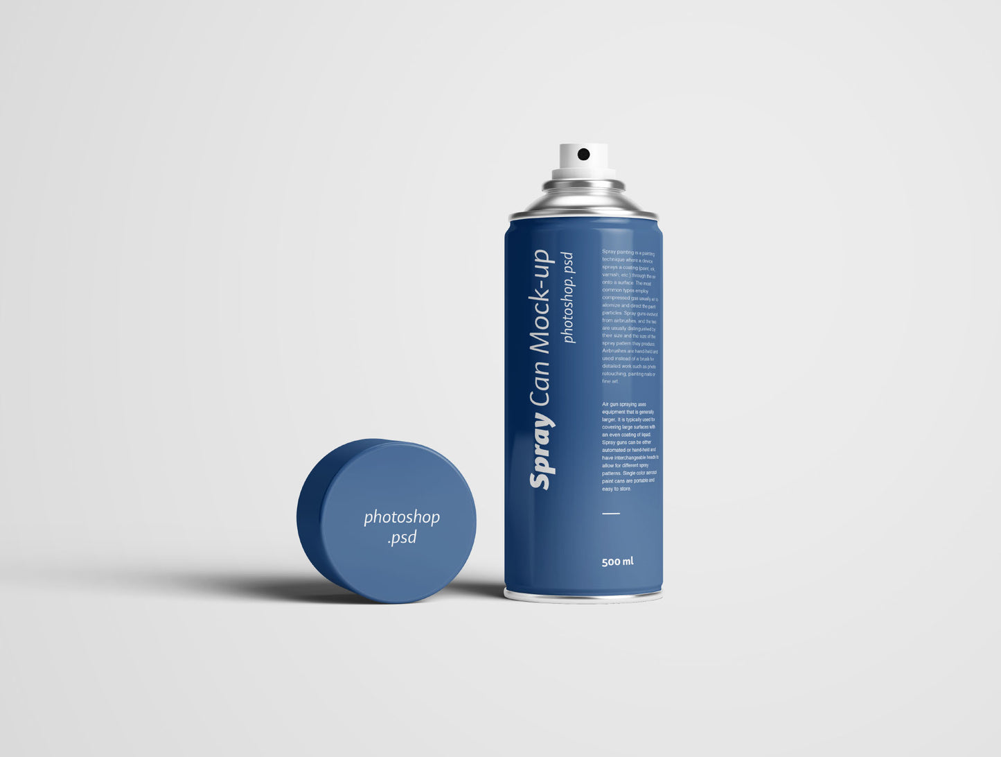 Free Spray Can Mockup Photoshop Psd