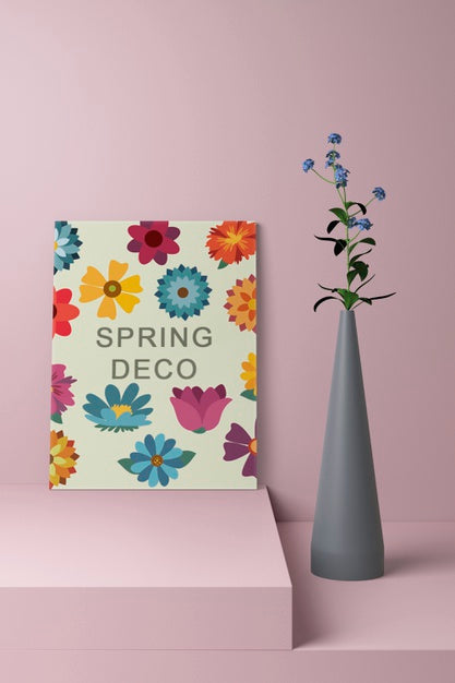 Free Spring Deco Concept Mock-Up Psd