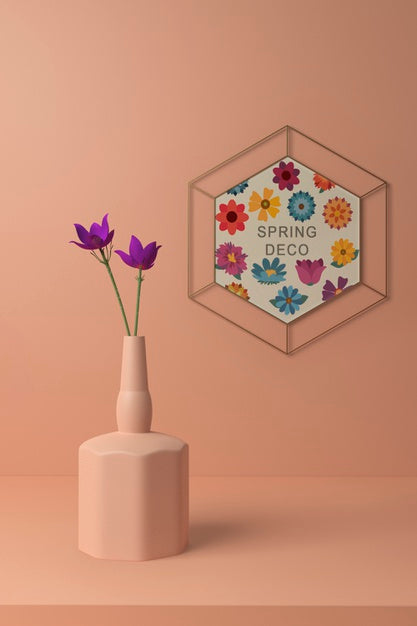 Free Spring Deco Concept Mock-Up Psd