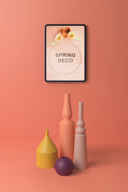 Free Spring Deco Concept Mock-Up Psd