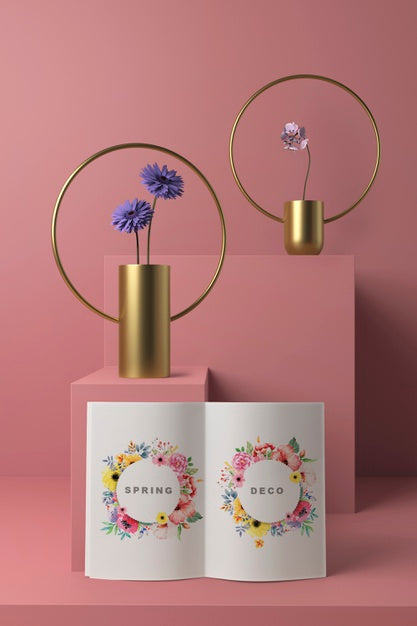 Free Spring Deco Concept Mock-Up Psd