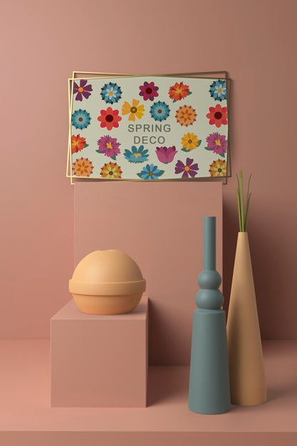 Free Spring Deco Concept Mock-Up Psd