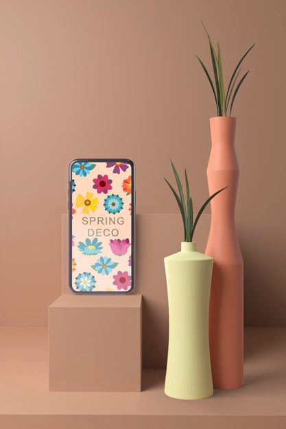 Free Spring Deco Concept Mock-Up Psd