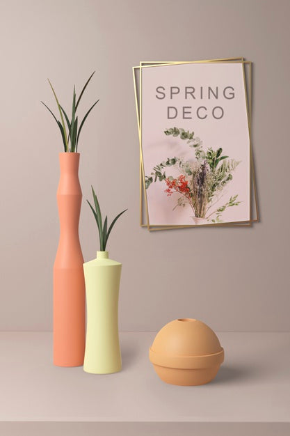 Free Spring Deco Concept Mock-Up Psd