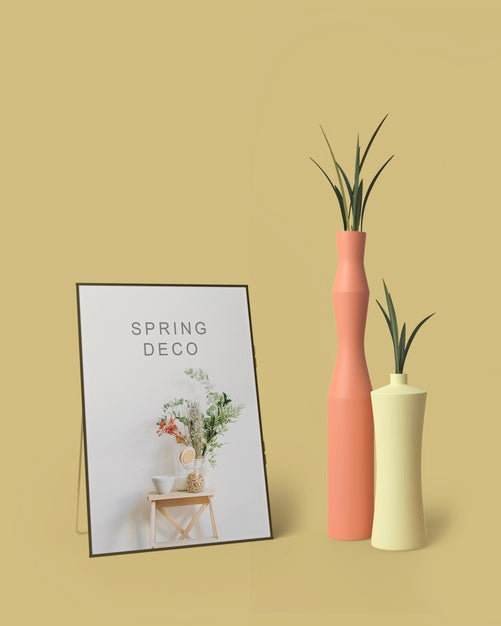 Free Spring Decooration Concept Mock-Up Psd