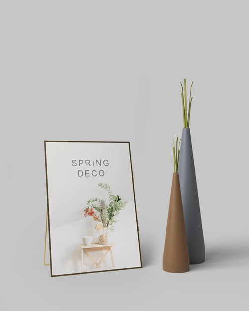 Free Spring Decooration Concept Mock-Up Psd