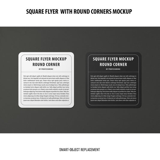 Free Sqaure Flyer Mockup Psd