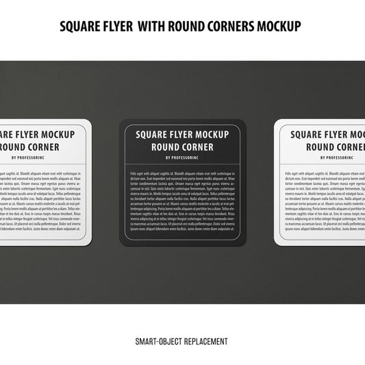 Free Sqaure Flyer Mockup Psd