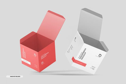 Free Square Box Mockup Psd