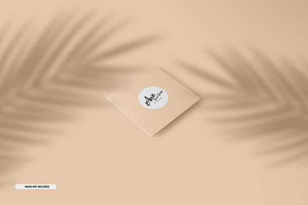 Free Square Business Card Mockup Psd