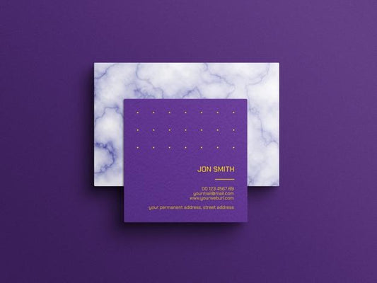 Free Square Business Card Mockup Psd