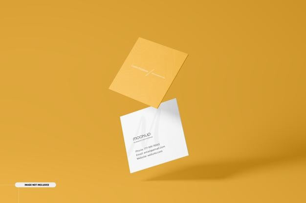 Free Square Business Card Mockup Psd