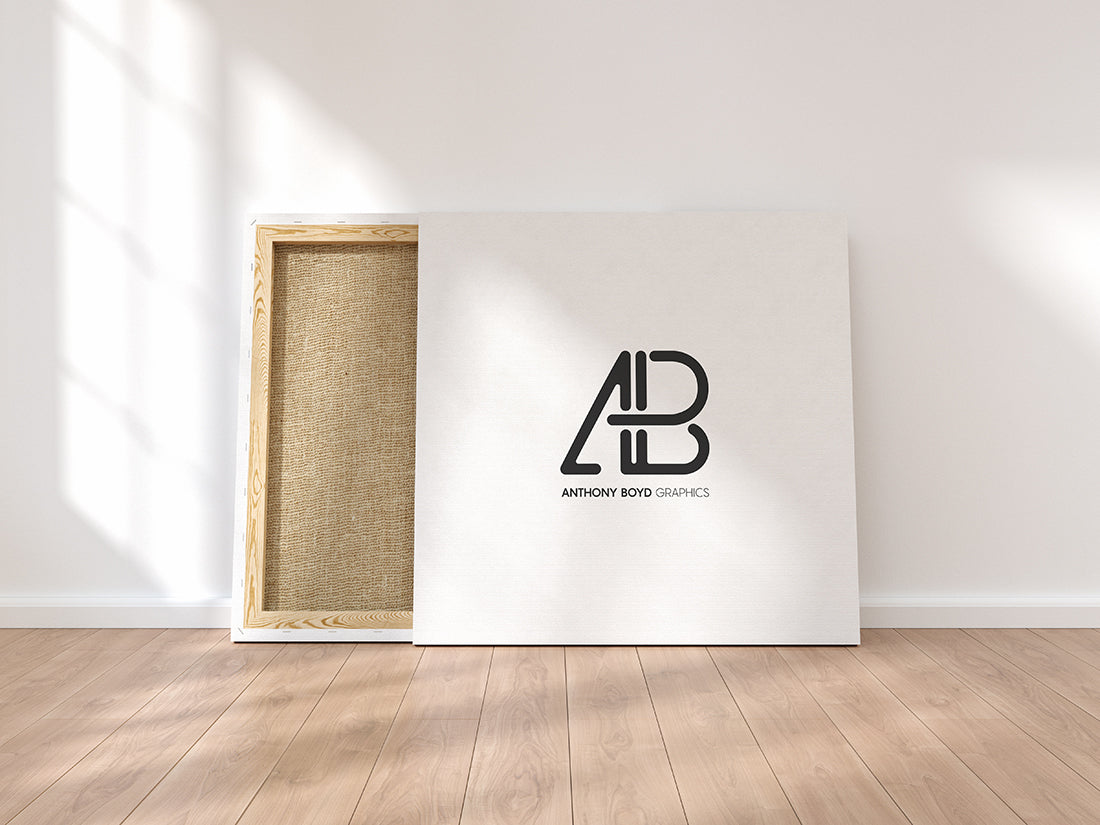 Free Square Canvas Mockup