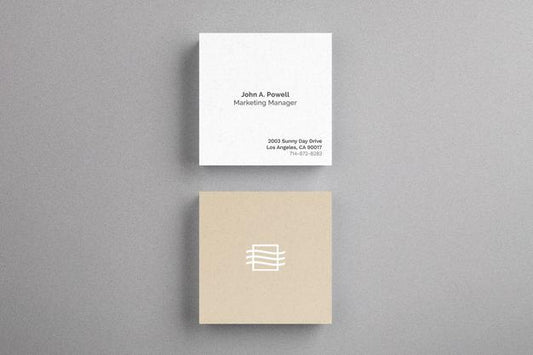 Free Square Card Mockup Psd