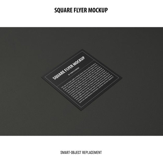 Free Square Flyer Mockup Psd