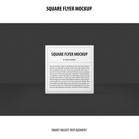 Free Square Flyer Mockup Psd