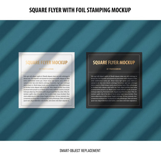 Free Square Flyer Mockup Psd