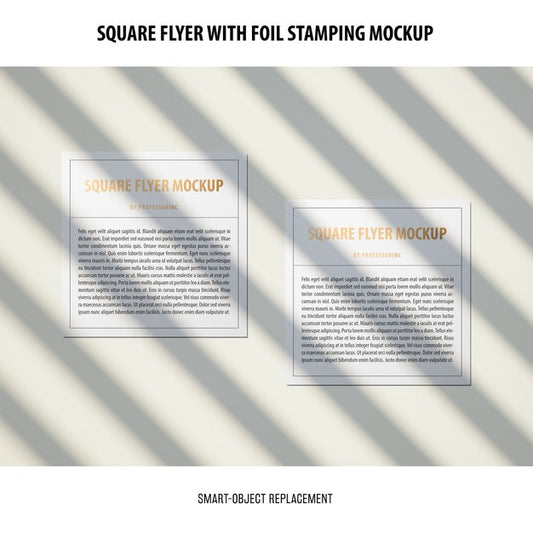 Free Square Flyer Mockup Psd