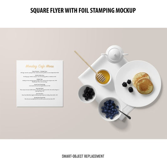 Free Square Flyer Mockup Psd