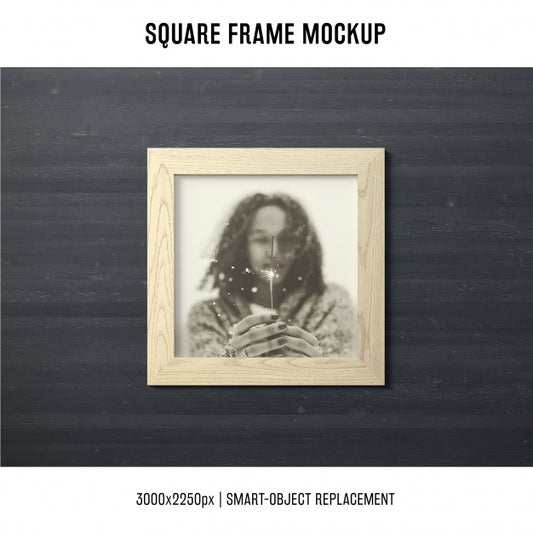 Free Square Frame Mockup Psd