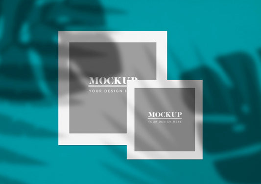 Free Square Frames Mockup Psd