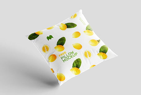 Free Square Pillow Mockup