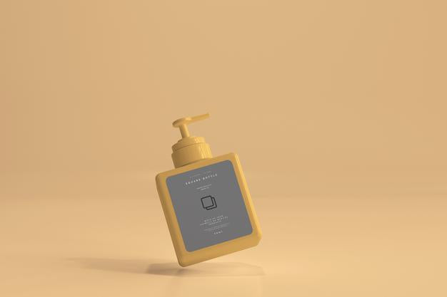 Free Square Pump Bottle Mockup Psd