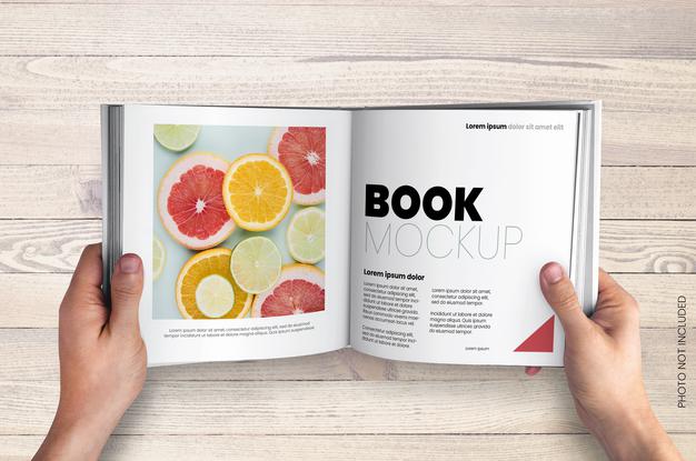 Free Square Shape Book Mockup Psd