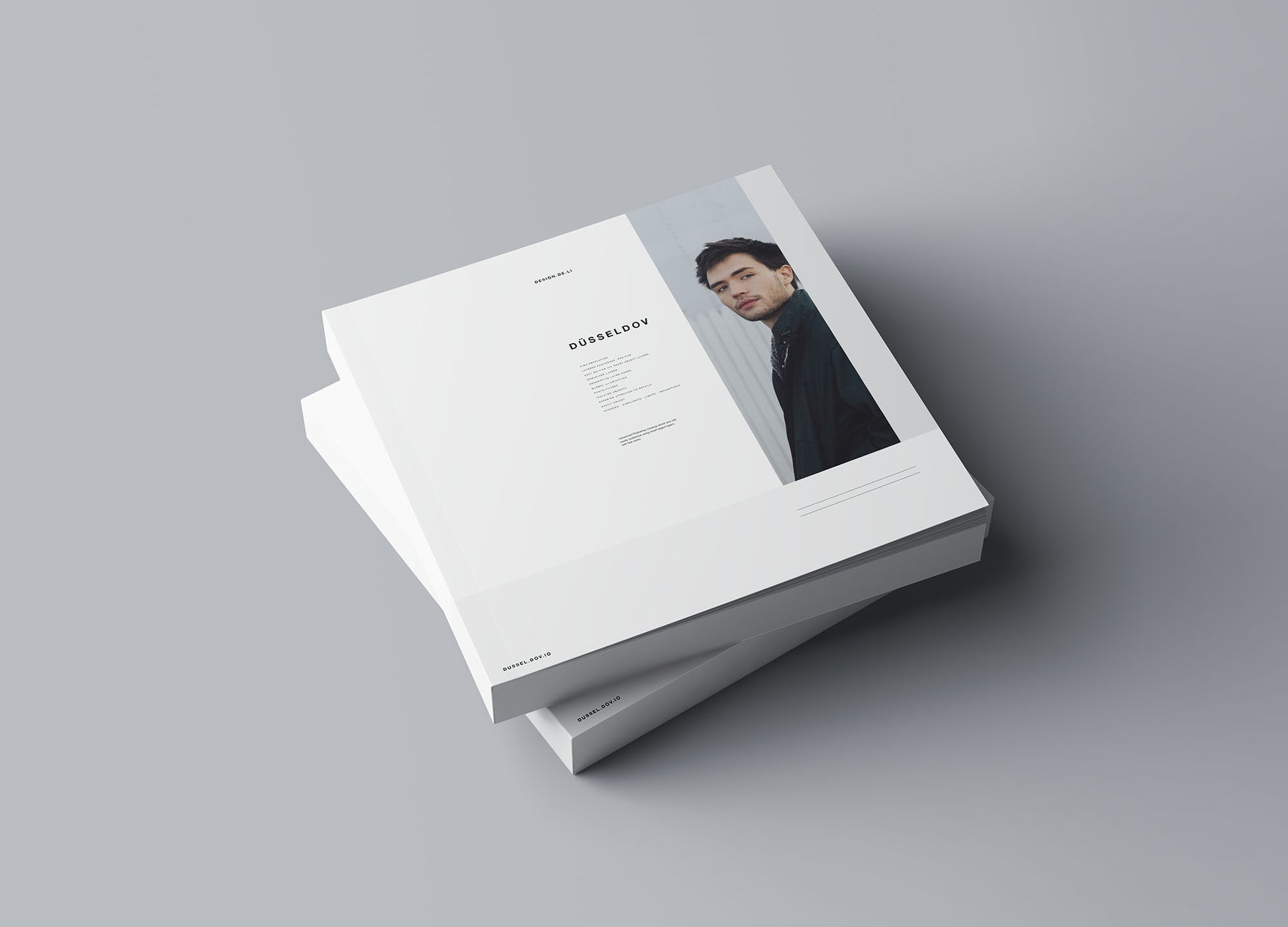 Free Square Softcover Book Mockup