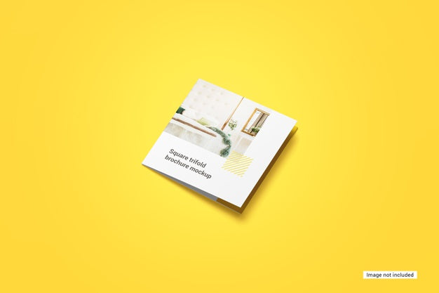 Free Square Trifold Brochure Mockup Psd