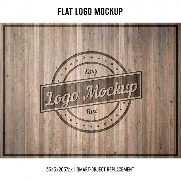 Free Stamped Logo Mock Up Psd