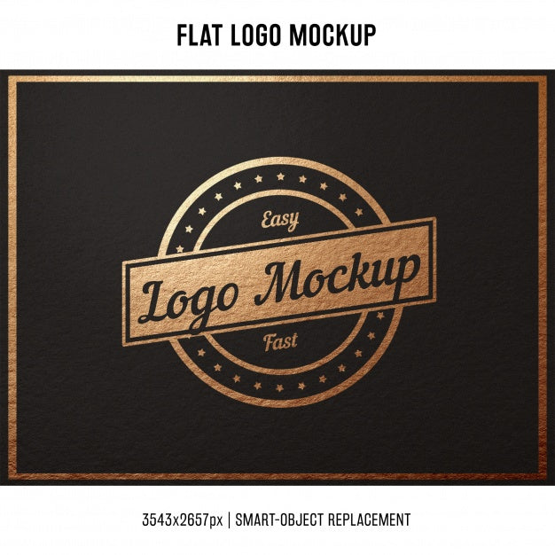 Free Stamped Logo Mock Up Psd