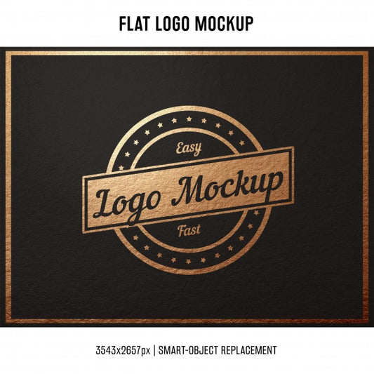 Free Stamped Logo Mock Up Psd